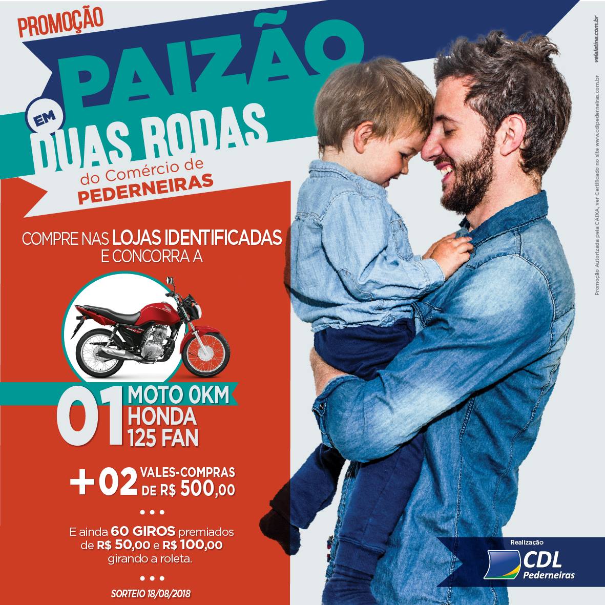 Sorteio da Promoção do Dia dos Pais da CDL Pederneiras!