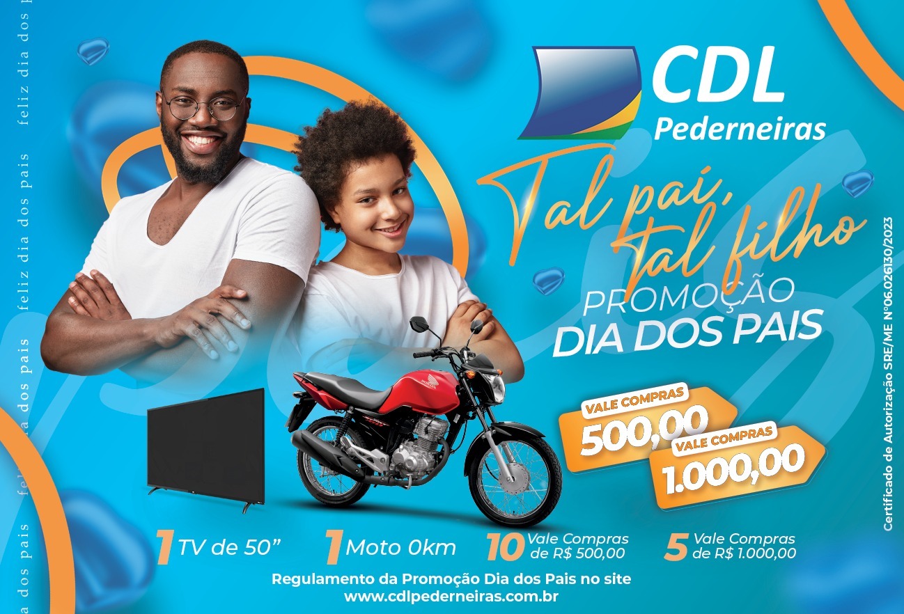 Promoção TAL PAI, TAL FILHO. Confira as empresas participantes.