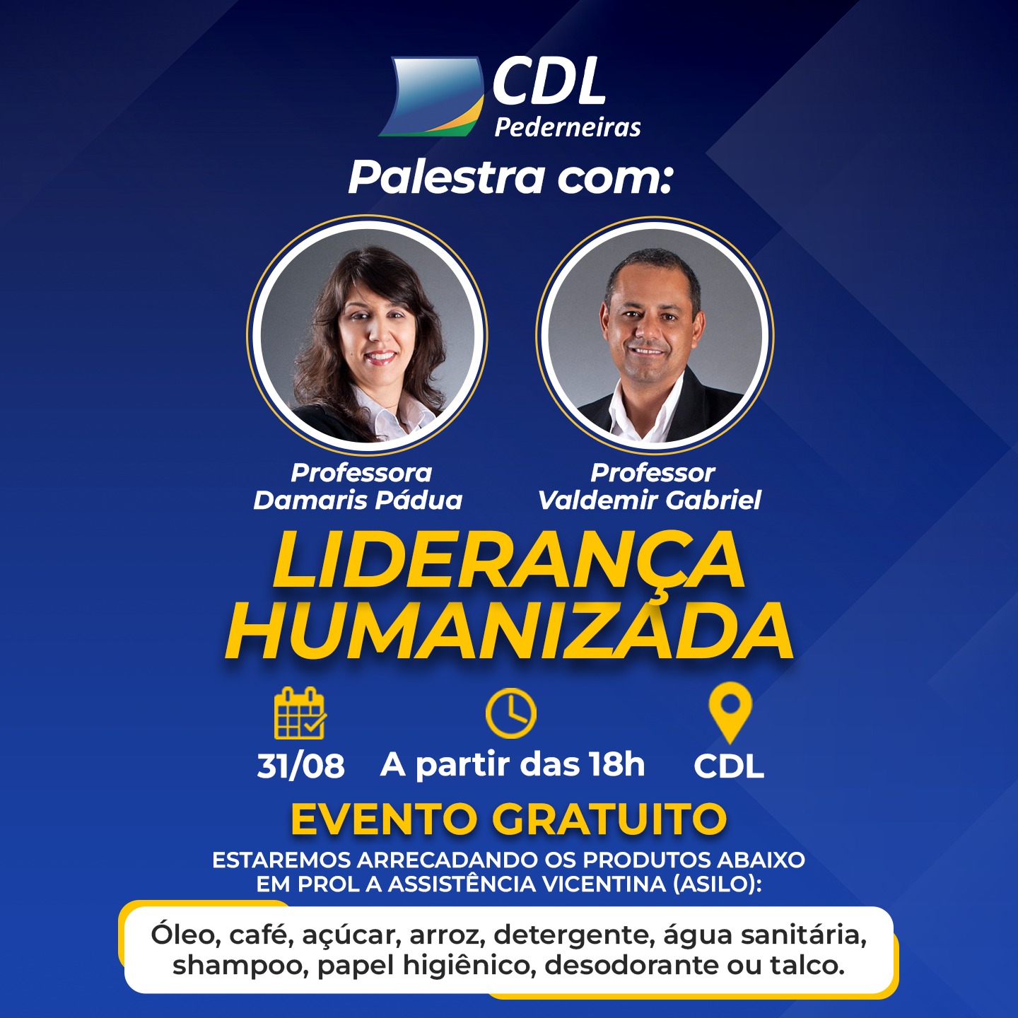 LIDERANÇA HUMANIZADA, próxima palestra no dia 31/08. Faça sua inscrição de forma GRATUÍTA.