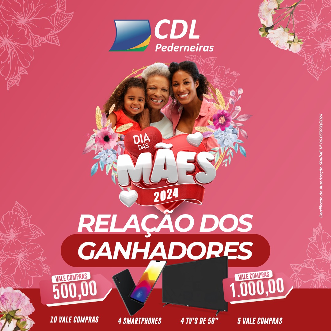 Confira os ganhadores da Promoção do Dia das Mães, Amor que não se mede.